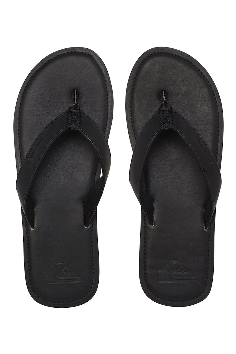 QUIKSILVER Papuci flip-flop de piele ecologica Moloka - Pled.ro