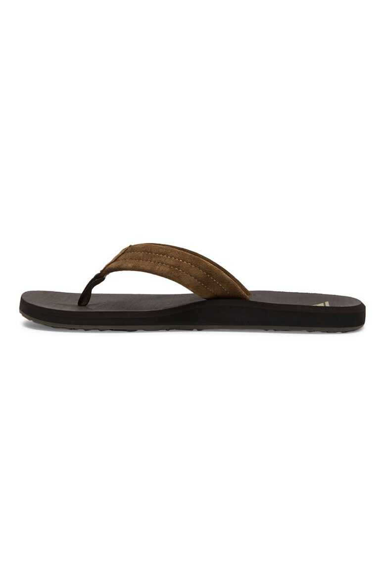 QUIKSILVER Papuci flip-flop de piele intoarsa Carver - Pled.ro