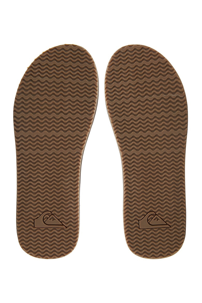 QUIKSILVER Papuci flip-flop de piele nabuc Left Coast - Pled.ro