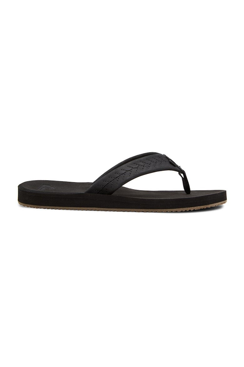 QUIKSILVER Papuci flip-flop de piele nabuc Left Coast - Pled.ro