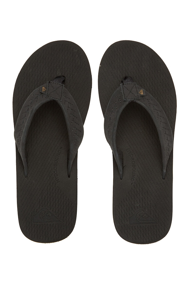 QUIKSILVER Papuci flip-flop de piele nabuc Left Coast - Pled.ro