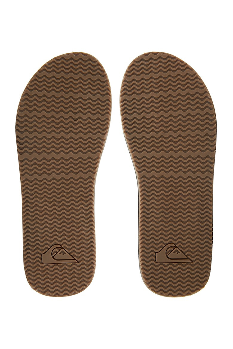 QUIKSILVER Papuci flip-flop de piele nabuc Left Coast - Pled.ro