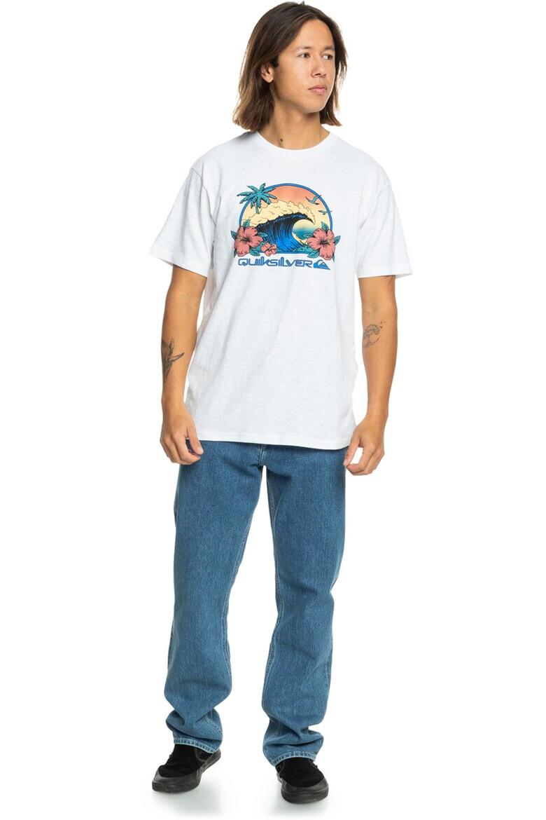 QUIKSILVER Tricou cu imprimeu tropical - Pled.ro