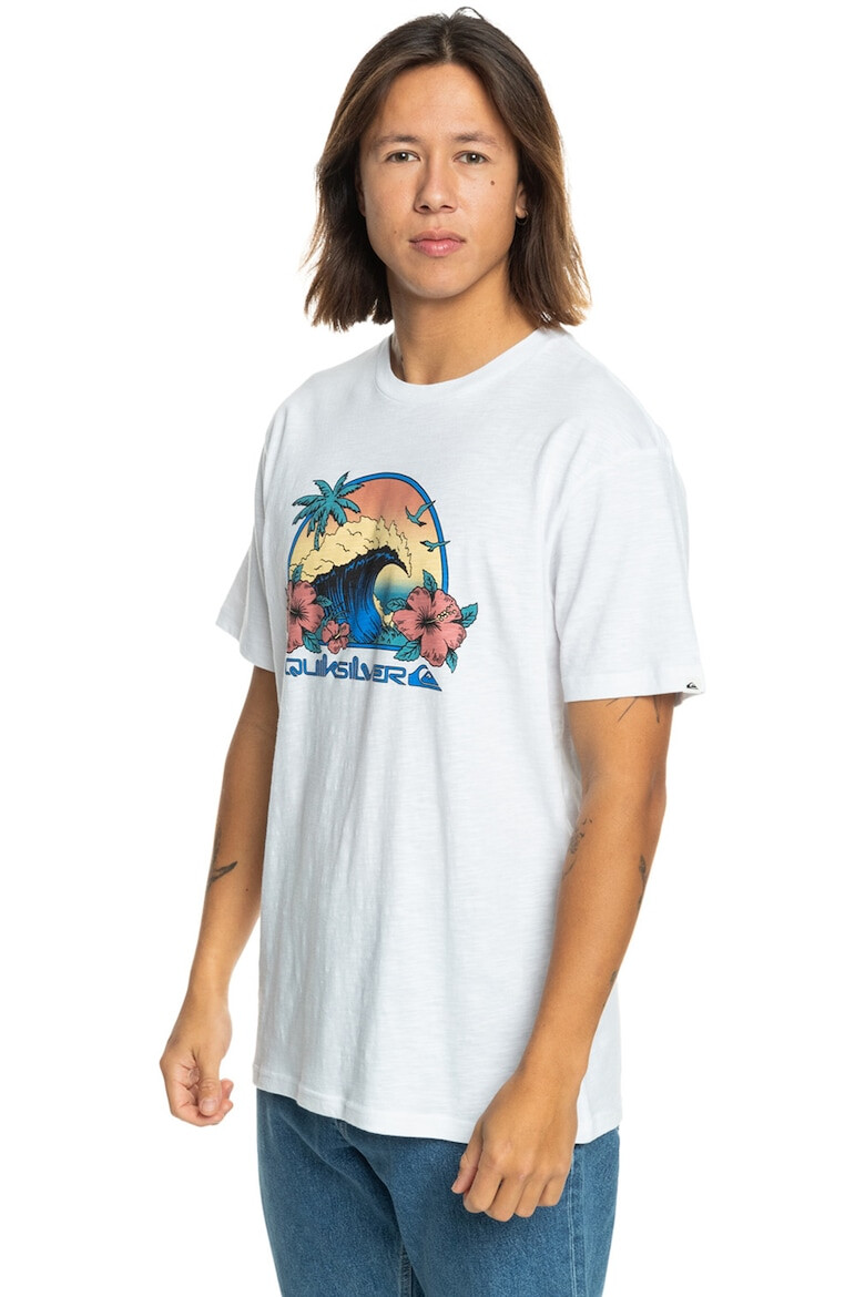 QUIKSILVER Tricou cu imprimeu tropical - Pled.ro