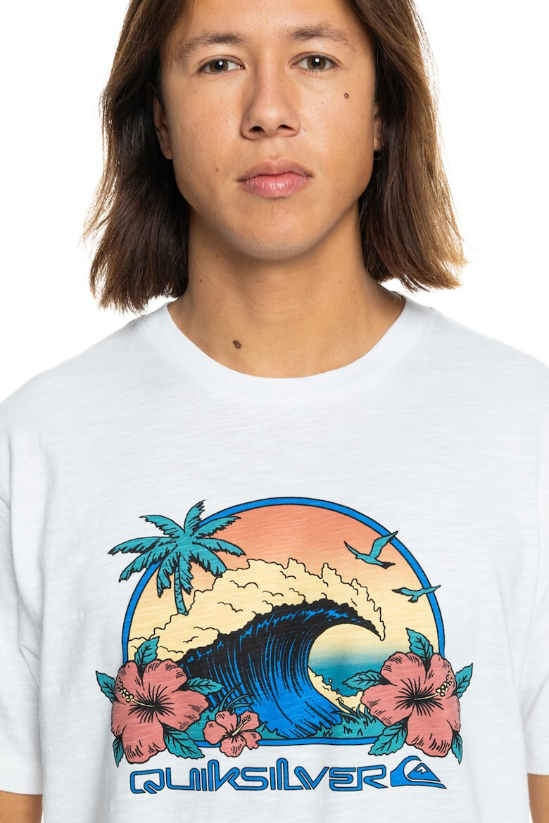 QUIKSILVER Tricou cu imprimeu tropical - Pled.ro