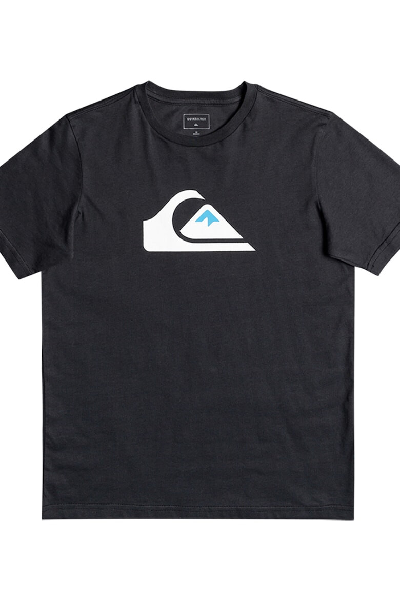 QUIKSILVER Tricou de jerseu cu decolteu la baza gatului si logo Comp - Pled.ro