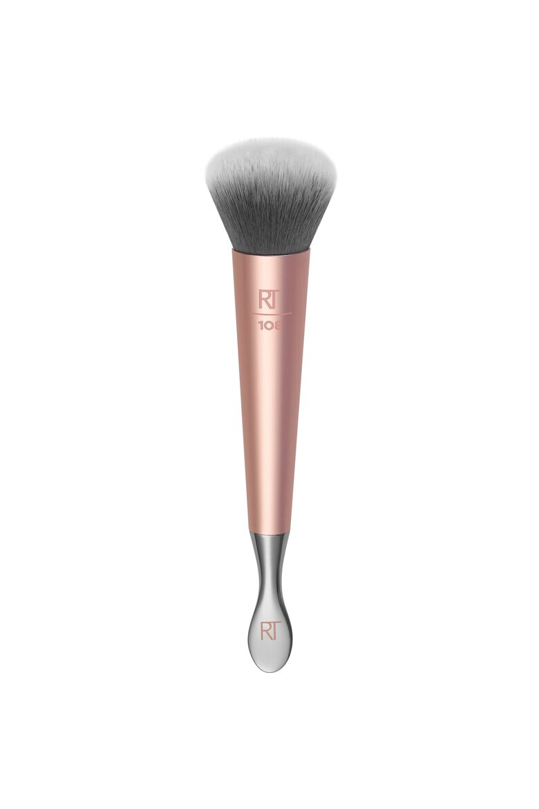 Real Techniques Pensula pentru aplicare blush Priming Jar Brush Auriu/Negru - Pled.ro