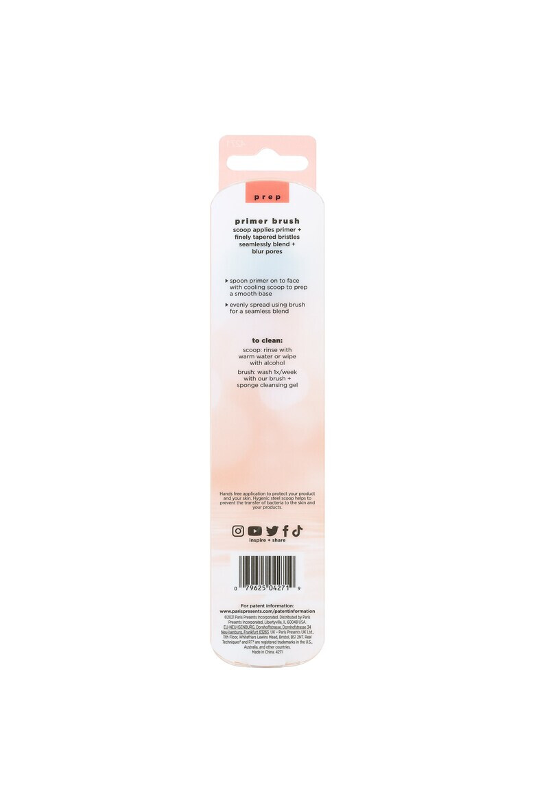 Real Techniques Pensula pentru aplicare blush Priming Jar Brush Auriu/Negru - Pled.ro