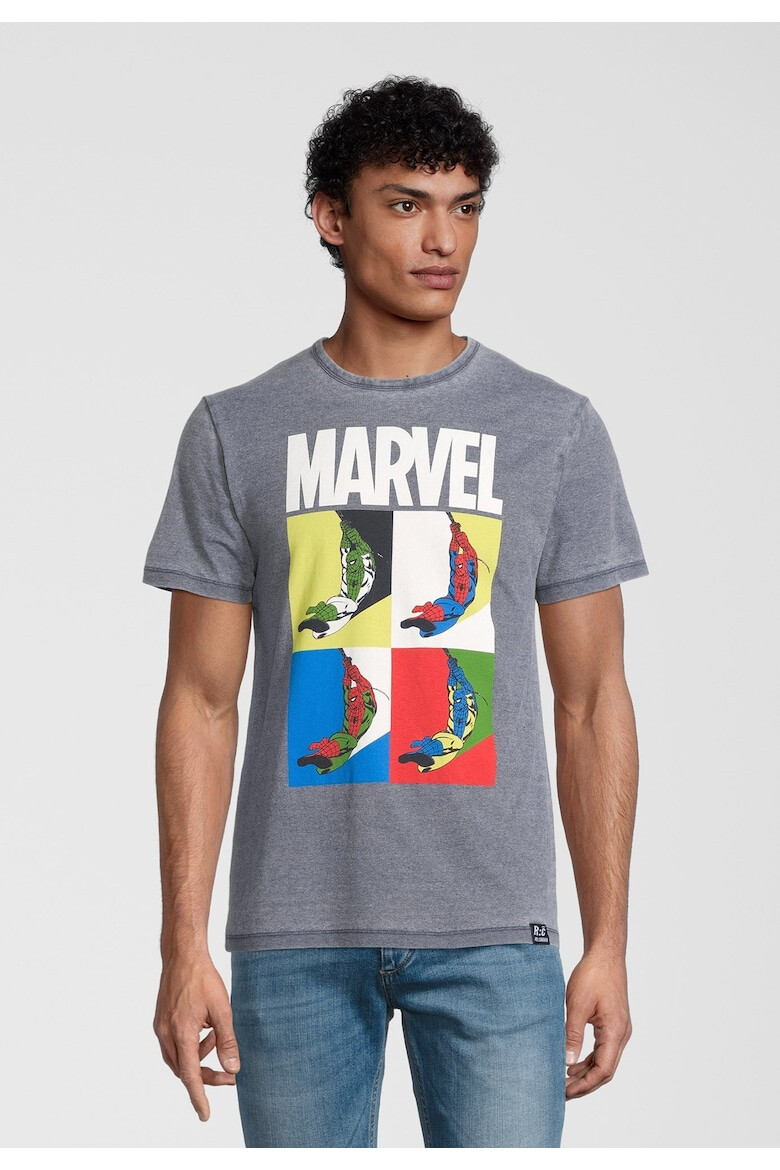 Recovered T-Shirt Marvel Spider-Man Pop Art Blue 5391 - Pled.ro