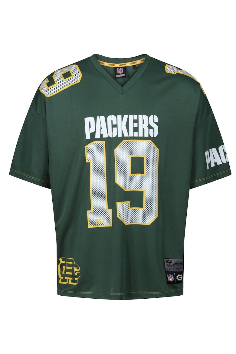 Recovered Tricou cu decolteu in V si imprimeu Packers - Pled.ro