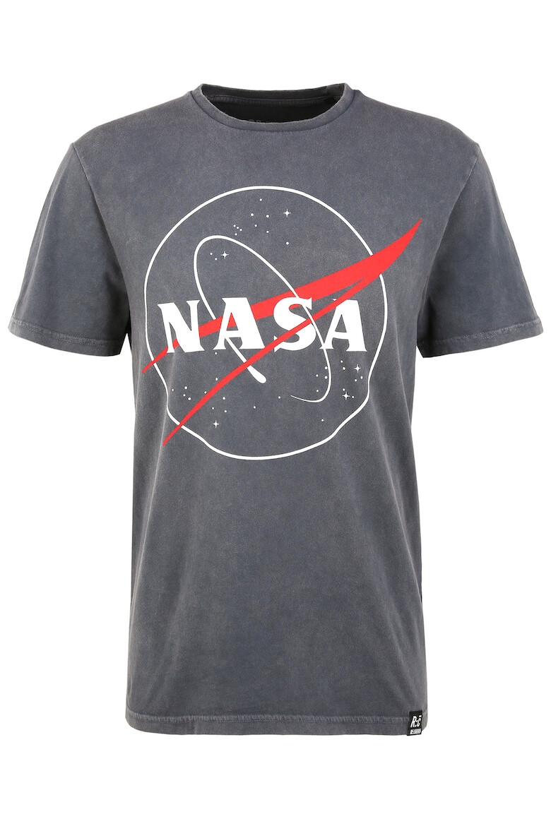 Recovered Tricou cu decolteu la baza gatului NASA Logo Redux 5501 - Pled.ro