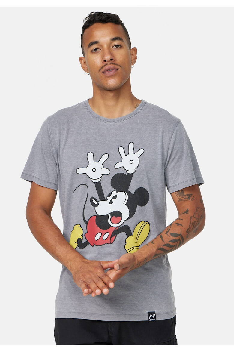 Recovered Tricou cu imprimeu decolorat Mickey Mouse - Pled.ro