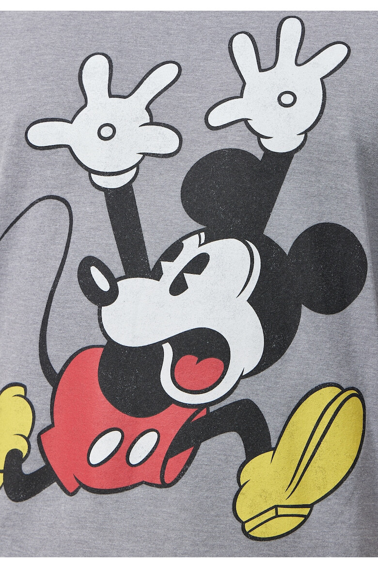 Recovered Tricou cu imprimeu decolorat Mickey Mouse - Pled.ro