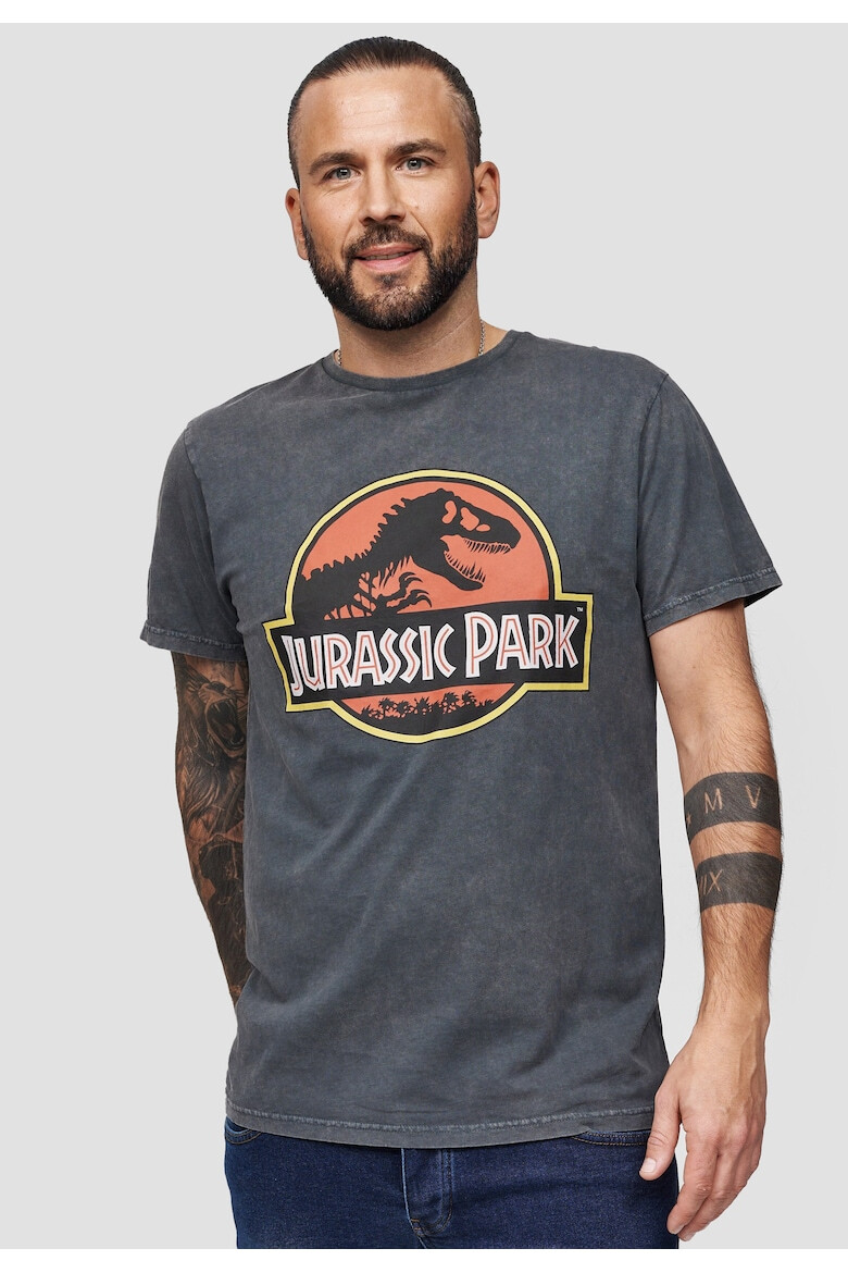 Recovered Tricou cu imprimeu logo Jurassic Park 3299 - Pled.ro