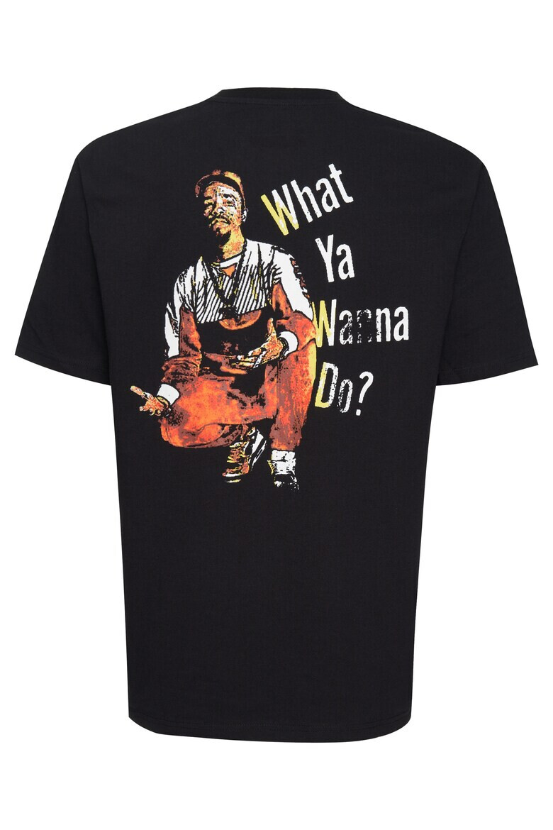 Recovered Tricou cu imprimeu What Ya Wanna Do 4471 - Pled.ro