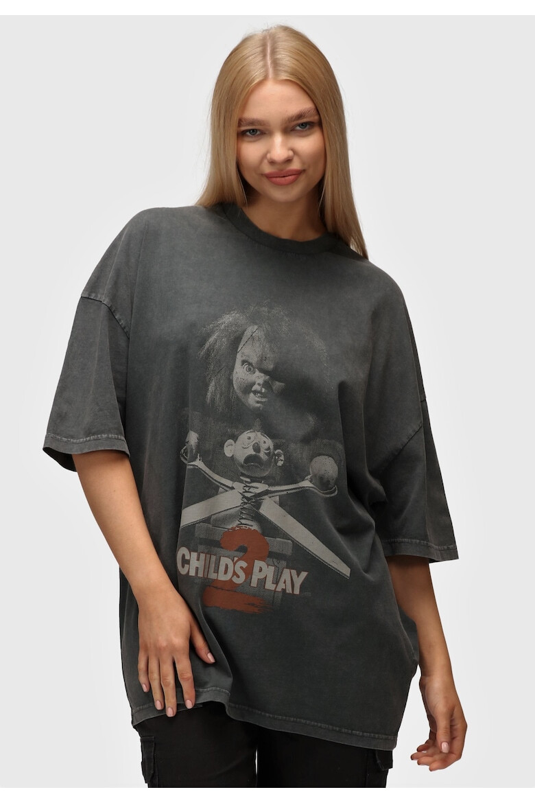 Recovered Tricou cu maneci cazute Chucky 2 Child's Play 7653 - Pled.ro