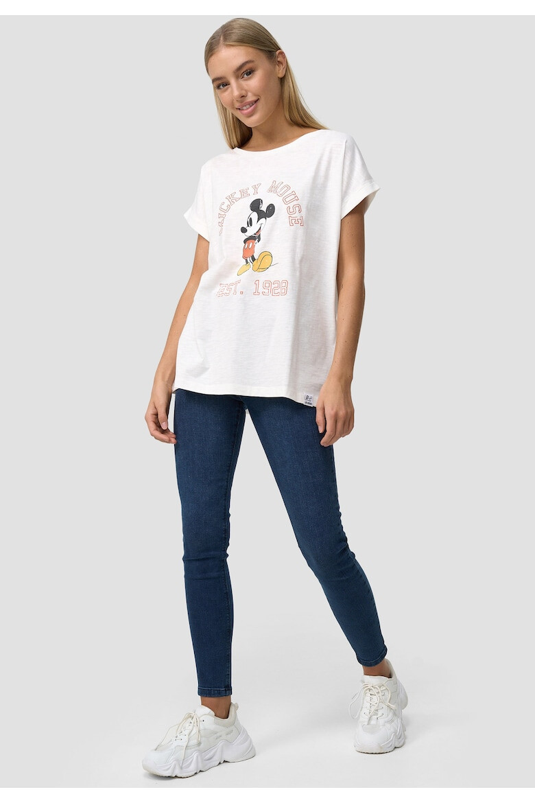 Recovered Tricou cu imprimeu Mickey Mouse Established 3975 - Pled.ro