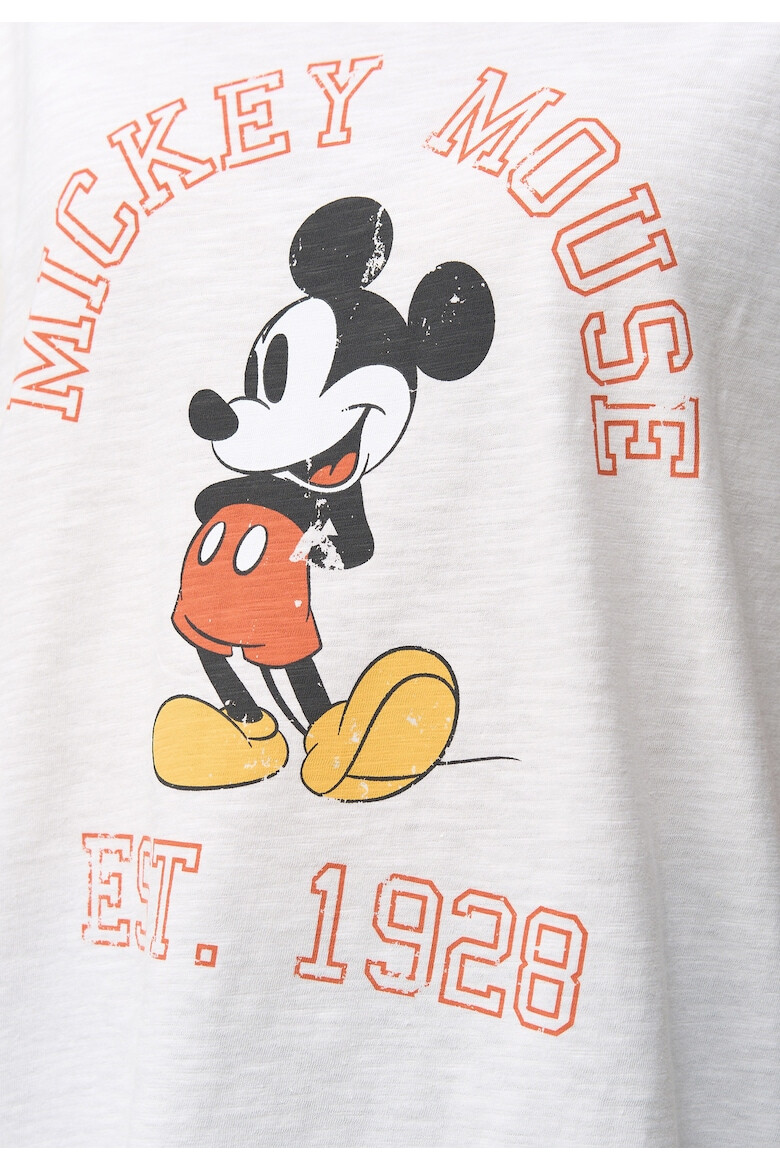 Recovered Tricou cu imprimeu Mickey Mouse Established 3975 - Pled.ro