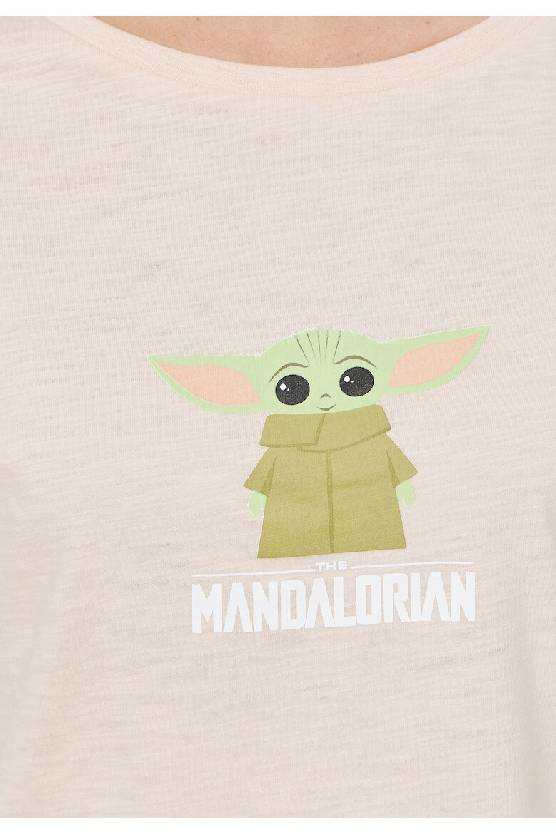 Recovered Tricou de bumbac cu decolteu rotund Star Wars The Mandalorian 4049 - Pled.ro