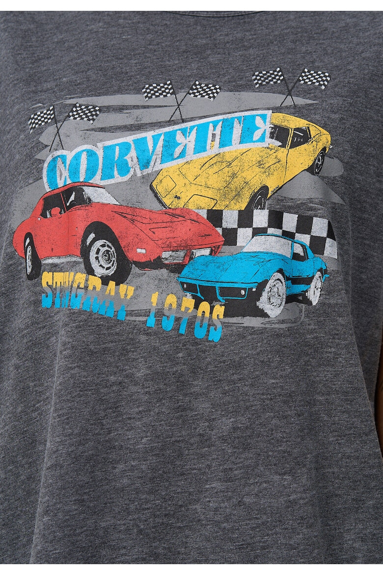 Recovered Tricou de bumbac cu imprimeu Corvette Multiple 4029 - Pled.ro