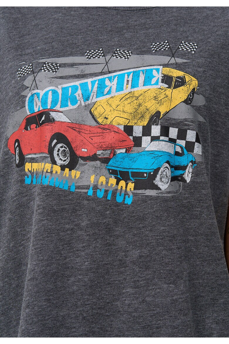 Recovered Tricou de bumbac cu imprimeu Corvette Multiple 4029 - Pled.ro