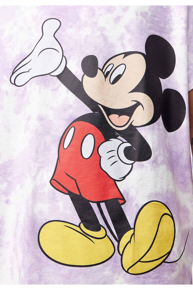 Recovered Tricou de bumbac organic cu imprimeu Hand Up Mickey 4465 - Pled.ro