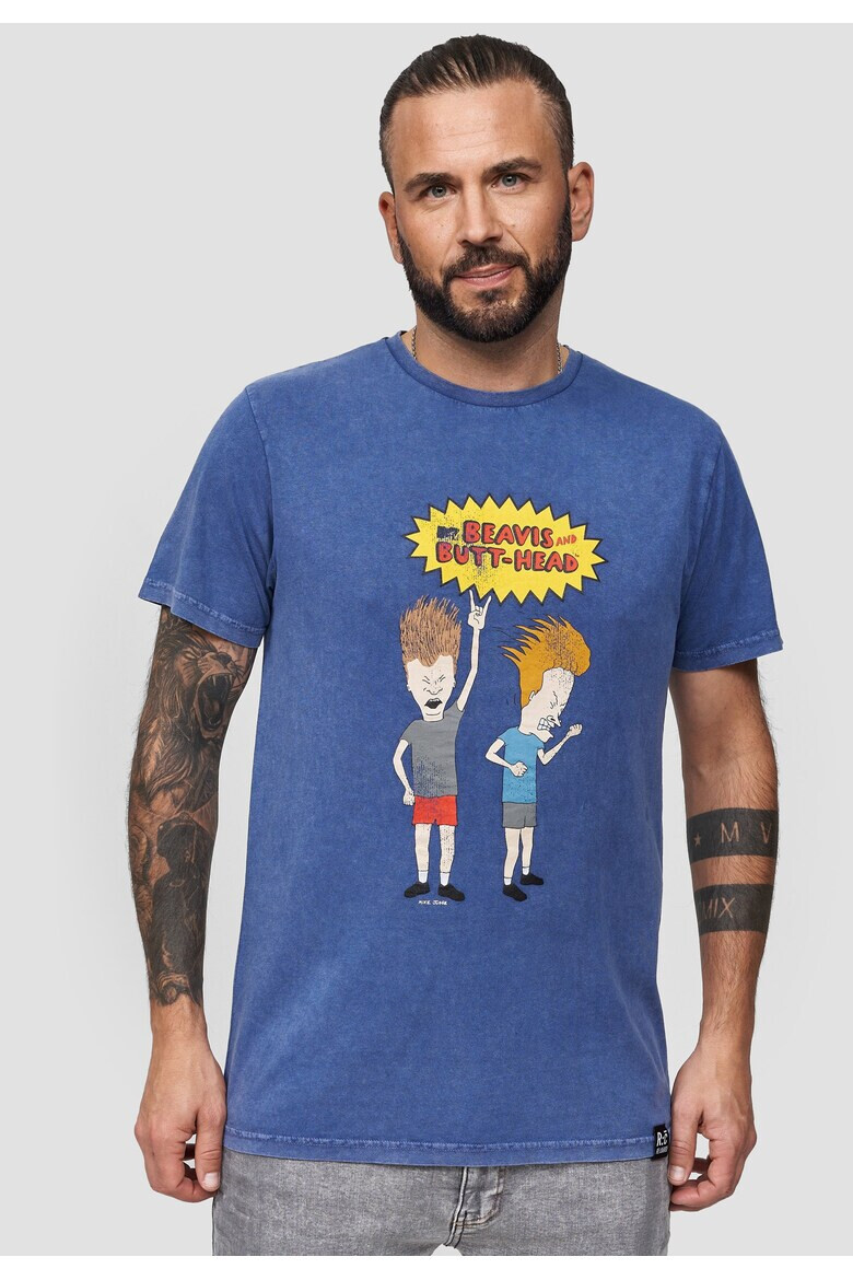 Recovered Tricou din bumbac cu imprimeu Beavis And Butthead Rock 3301 - Pled.ro