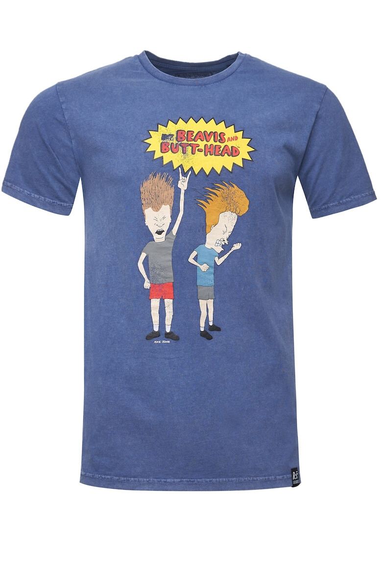 Recovered Tricou din bumbac cu imprimeu Beavis And Butthead Rock 3301 - Pled.ro