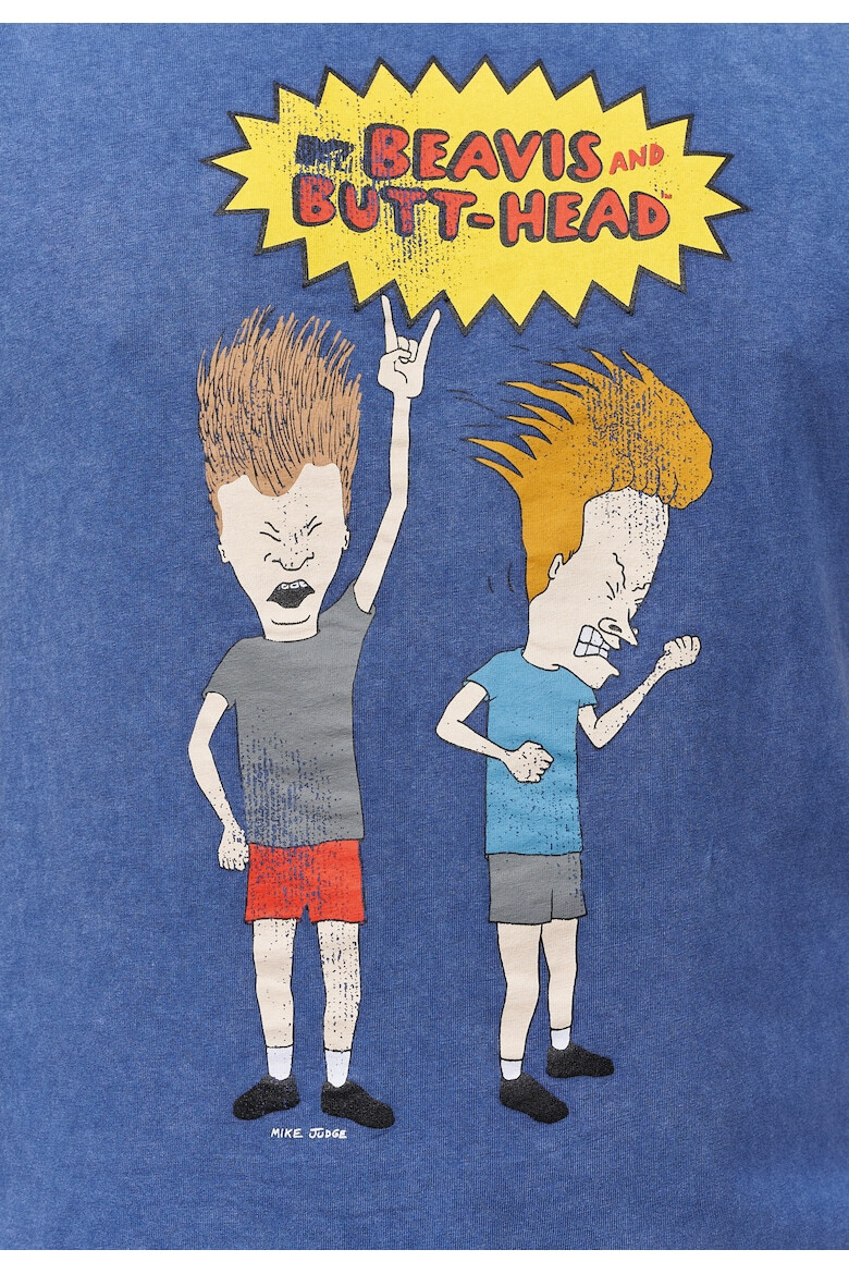 Recovered Tricou din bumbac cu imprimeu Beavis And Butthead Rock 3301 - Pled.ro