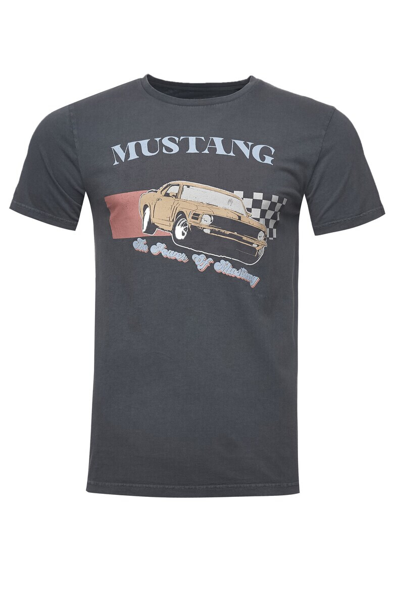 Recovered Tricou din bumbac cu imprimeu Ford The Power Of Mustang 3315 - Pled.ro