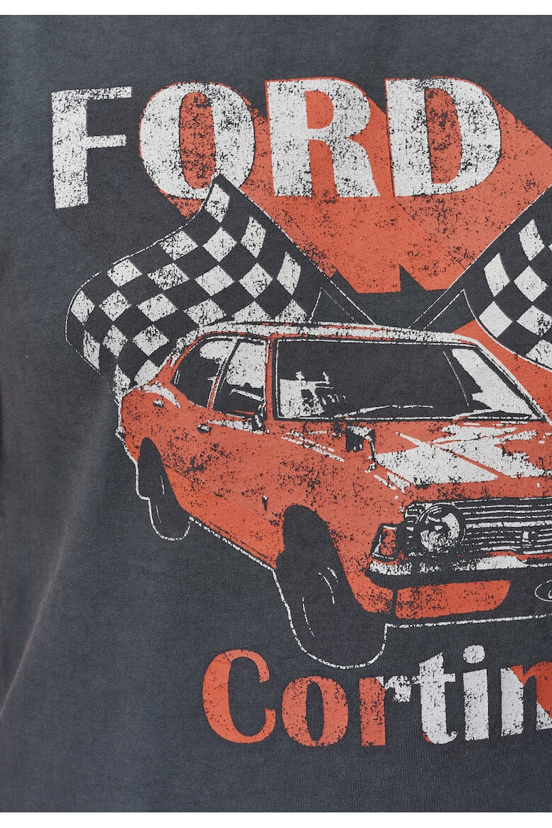 Recovered Tricou din bumbac cu imprimeu Ford Vintage Cortina 3311 - Pled.ro