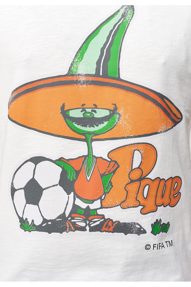 Recovered Tricou din bumbac cu imprimeu grafic FIFA World Cup 1986 Mascot 3283 - Pled.ro