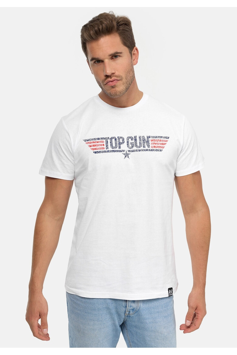 Recovered Tricou din bumbac organic TOP GUN Logo 6257 - Pled.ro