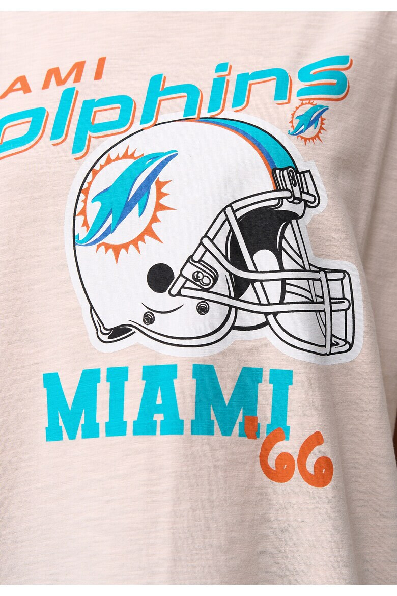 Recovered Tricou lejer de bumbac cu imprimeu Miami Dolphins - Pled.ro