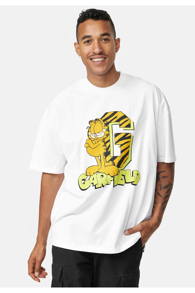 Recovered Tricou supradimensionat de bumbac organic cu imprimeu Garfield - Pled.ro