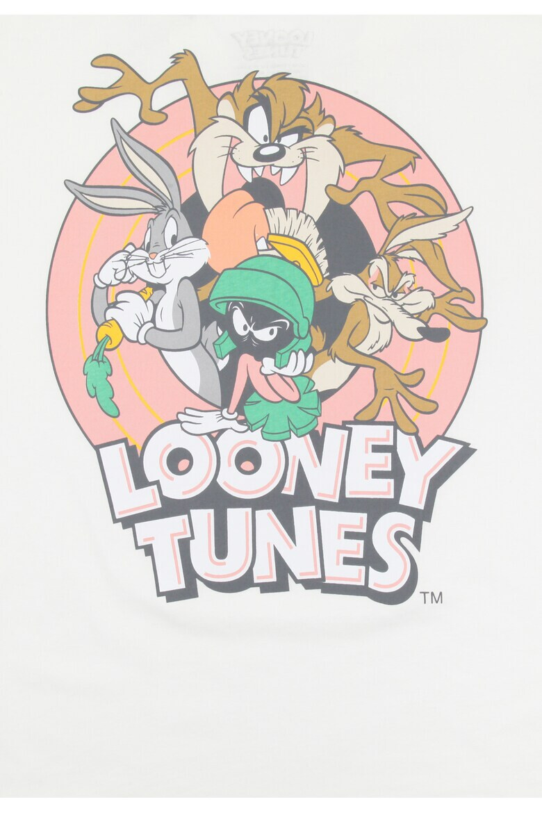 Recovered Tricou unisex cu imprimeu cu desene animate Looney Tunes Character Central 7663 - Pled.ro