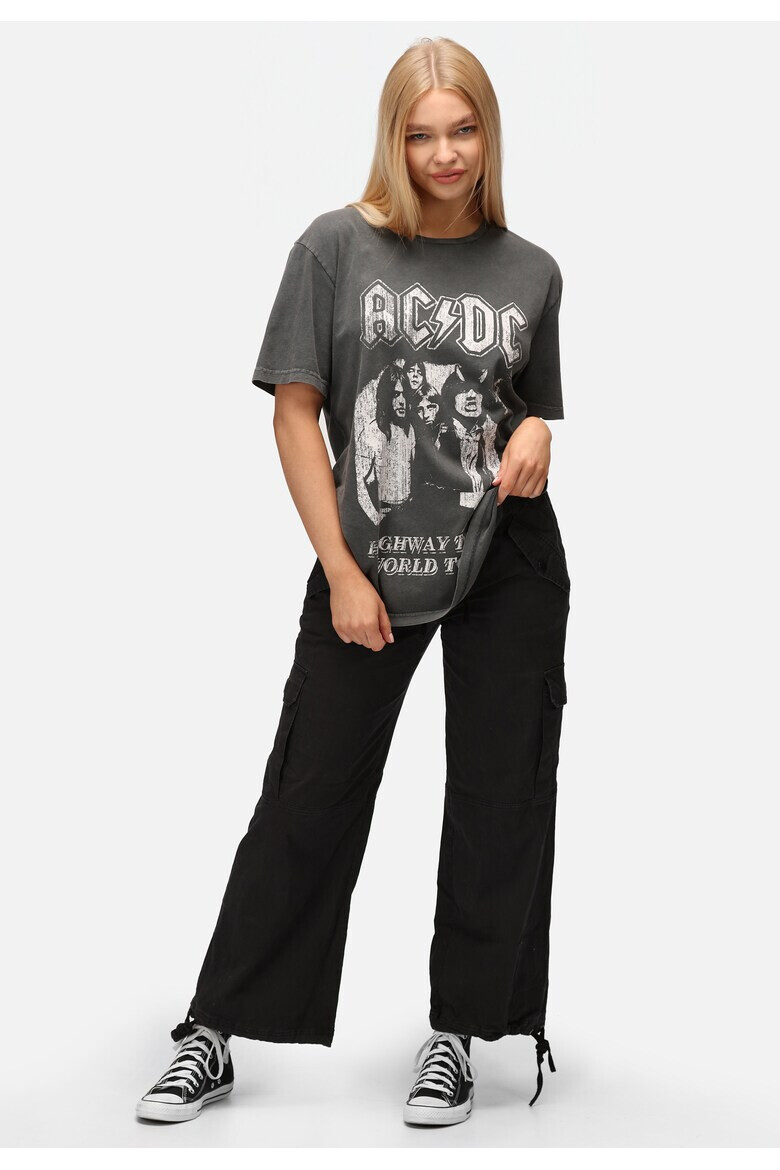 Recovered Tricou unisex cu imprimeu logo ACDC Highway to Hell World Tour 7593 - Pled.ro