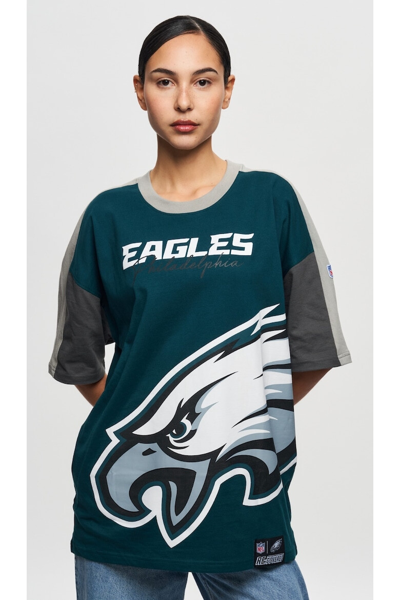 Recovered Tricou unisex din bumabac organic NFL Philadelphia Eagles - Pled.ro