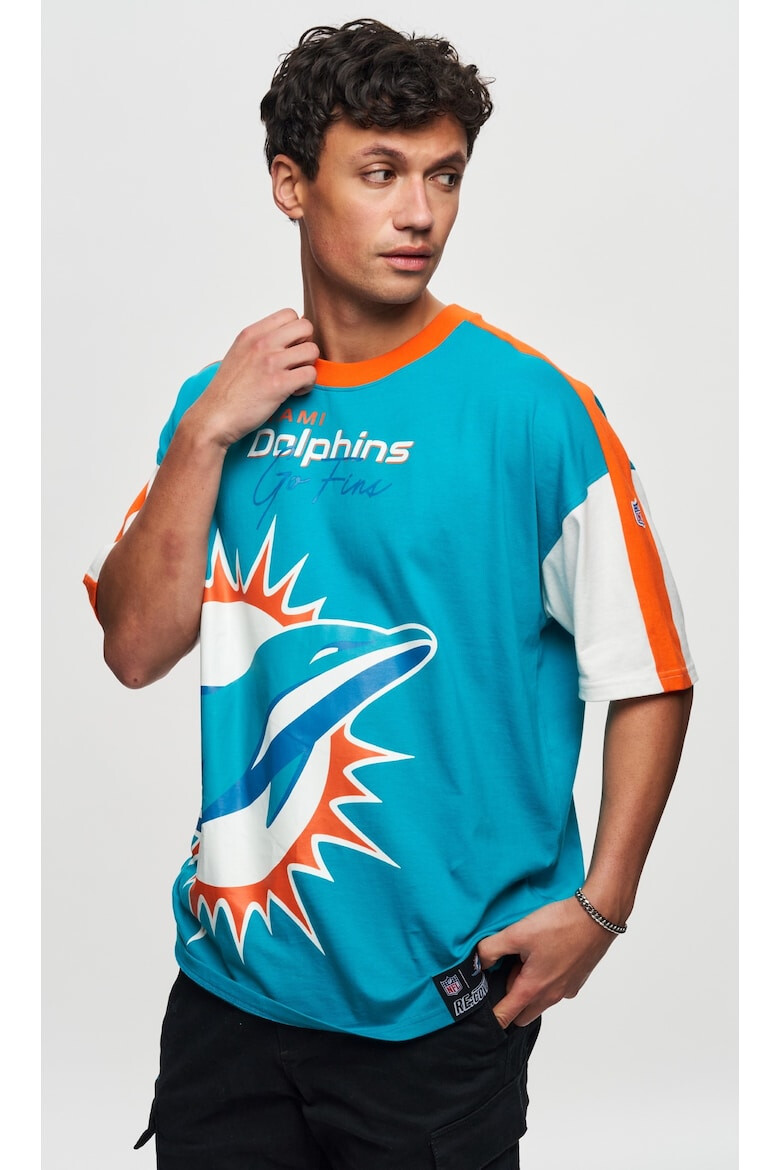 Recovered Tricou unisex din bumbac organic NFL Miami Dolphins - Pled.ro