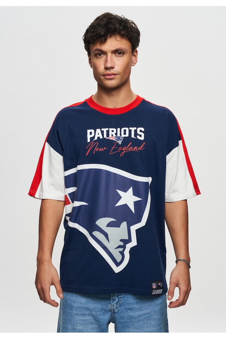 Recovered Tricou unisex din bumbac organic NFL New England Patriots - Pled.ro