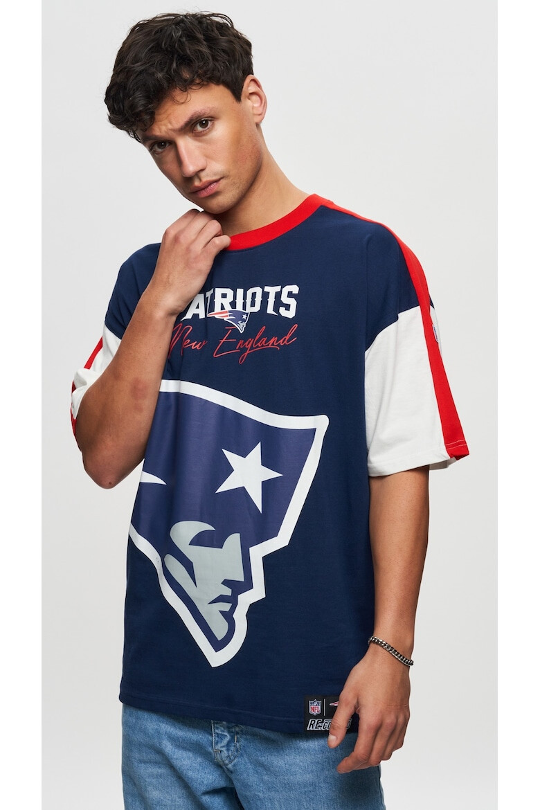 Recovered Tricou unisex din bumbac organic NFL New England Patriots - Pled.ro