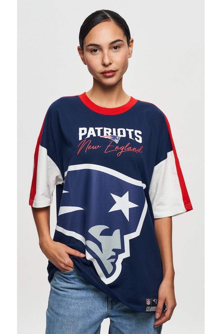 Recovered Tricou unisex din bumbac organic NFL New England Patriots - Pled.ro