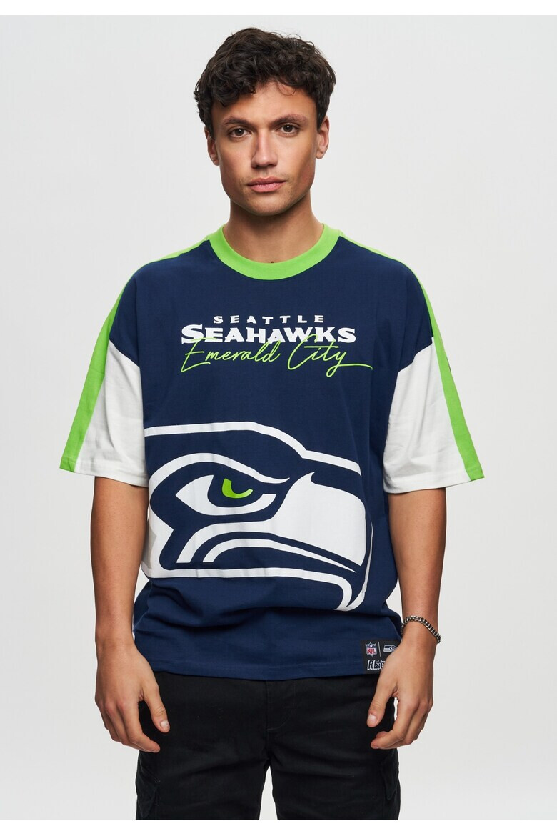 Recovered Tricou unisex din bumbac organic NFL Seattle Seahawks - Pled.ro