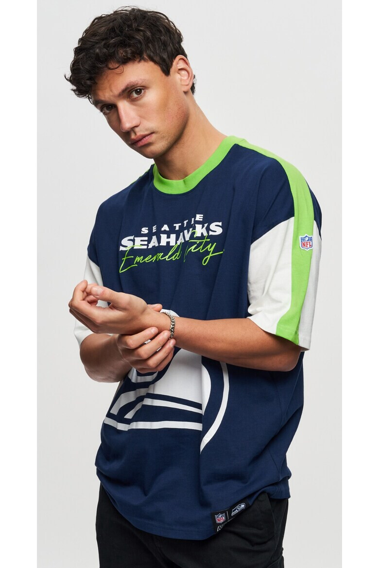 Recovered Tricou unisex din bumbac organic NFL Seattle Seahawks - Pled.ro