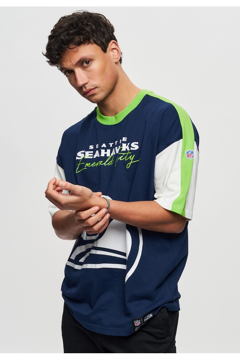 Recovered Tricou unisex din bumbac organic NFL Seattle Seahawks - Pled.ro