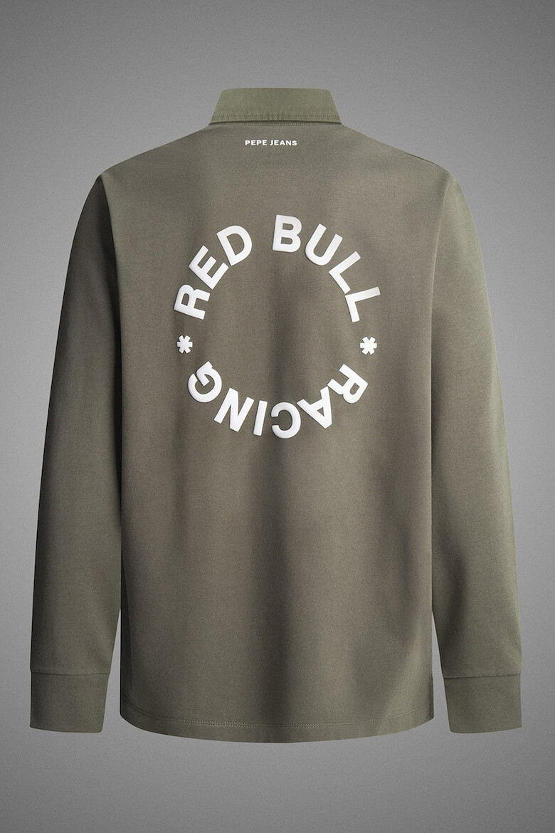 Red Bull Racing by Pepe Jeans London Pepe Jeans London Bluza polo cu imprimeu logo - Pled.ro