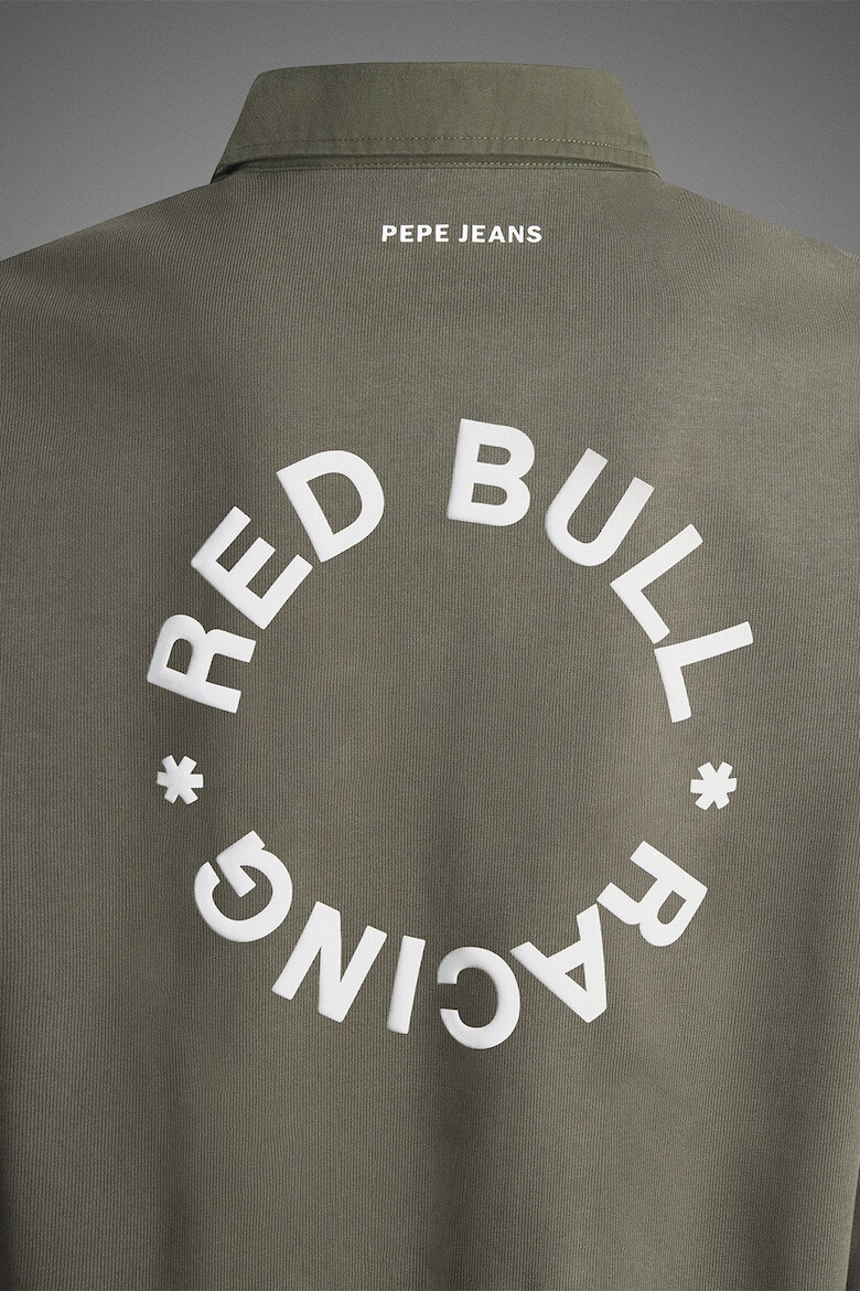 Red Bull Racing by Pepe Jeans London Pepe Jeans London Bluza polo cu imprimeu logo - Pled.ro