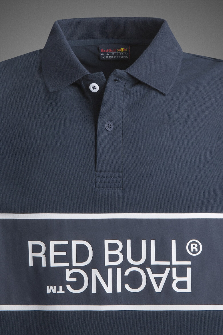 Red Bull Racing by Pepe Jeans London Pepe Jeans London Tricou polo cu imprimeu logo - Pled.ro