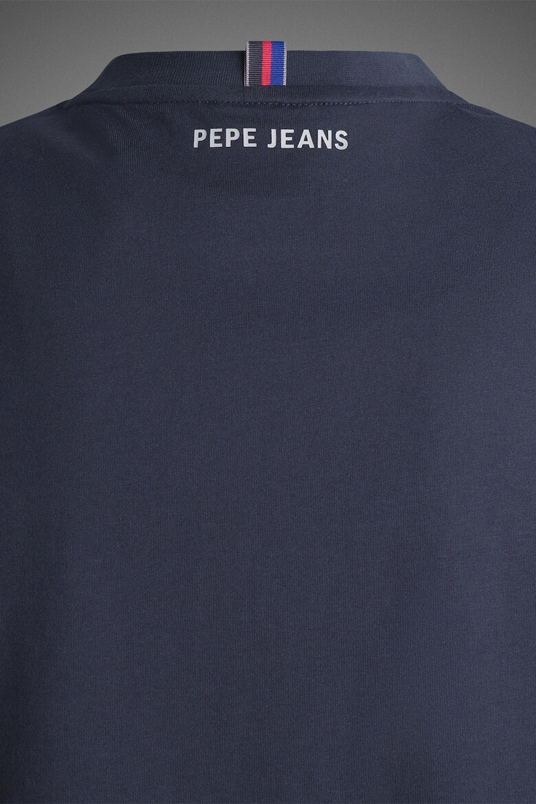 Red Bull Racing by Pepe Jeans London Tricou cu decolteu la baza gatului si imprimeu logo - Pled.ro