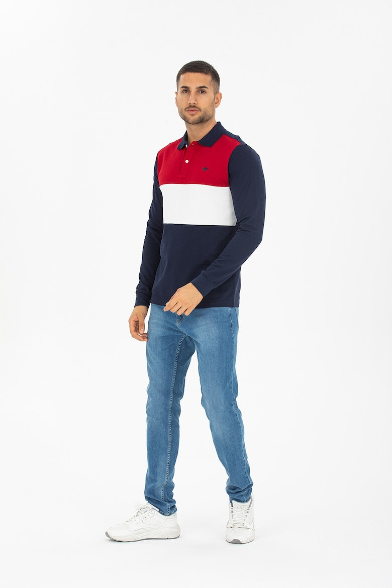 Red White and Blue Bluza polo din bumbac pique Coddy - Pled.ro